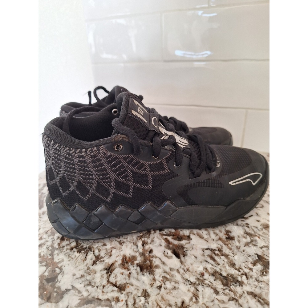 Puma M.E.L.O. Subject 01 Not From Here Basketball Sneakers Black, Size Boys‎ 5.5 - Picture 2 of 9